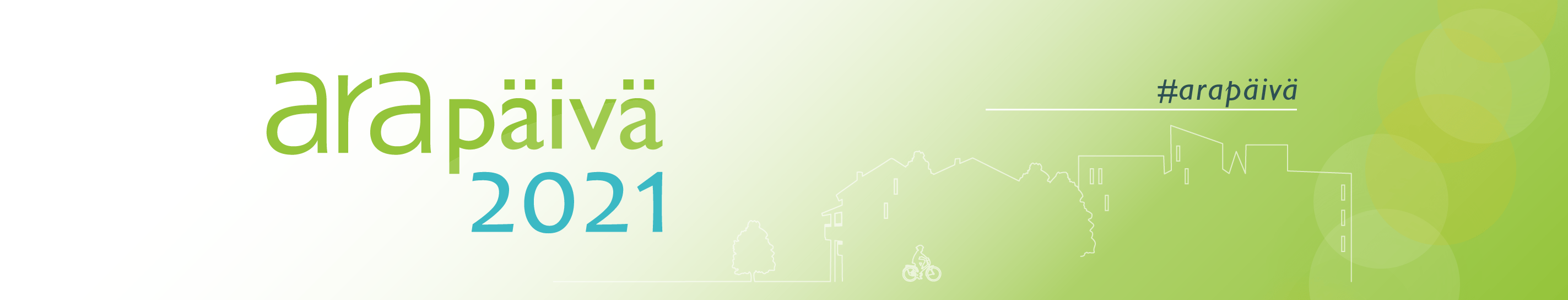 Kuva: ARA-päivän 2021 logo ja aihetunniste #arapäivä.
